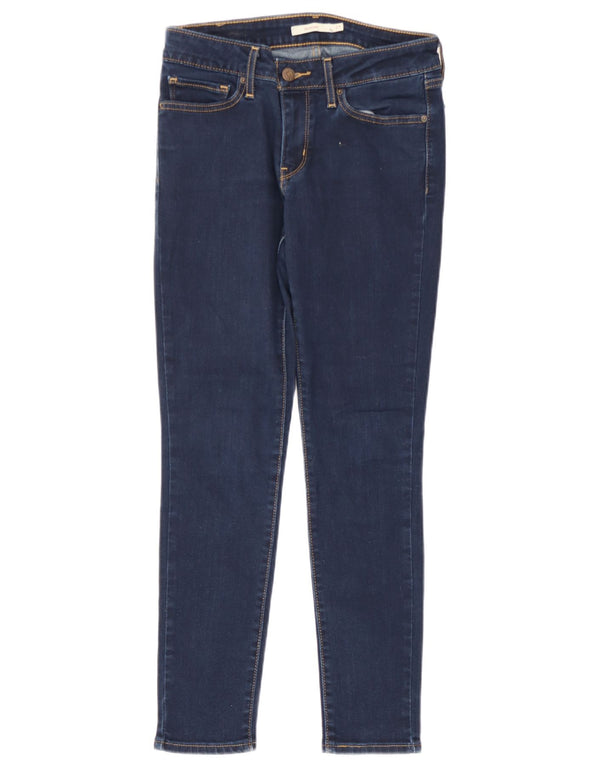 Calça jeans feminina Levi's 711 skinny W27 L28 azul marinho algodão