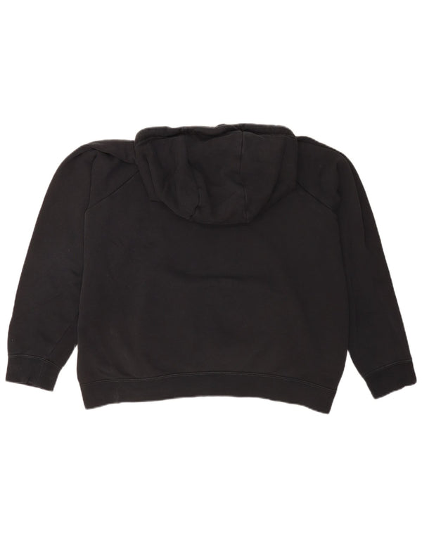 Jumper com capuz Nike feminino com ajuste relaxado UK 18 XL algodão preto