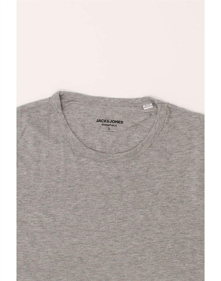 JACK & JONES Mens T-Shirt Top Small Grey Cotton Vintage Jack & Jones and Second-Hand Jack & Jones from Messina Hembry 