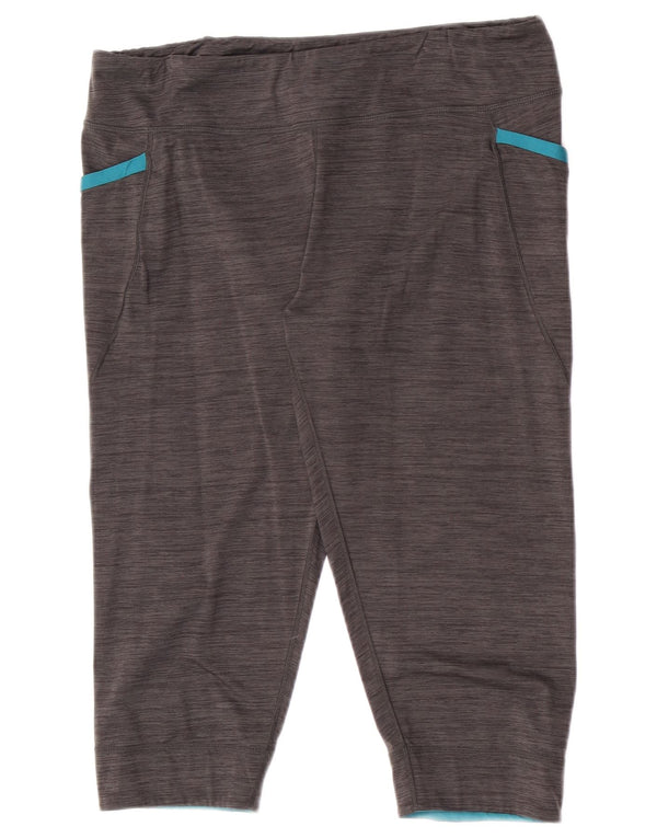 Calça capri feminina Patagonia Joggers UK 14 grande cinza manchado