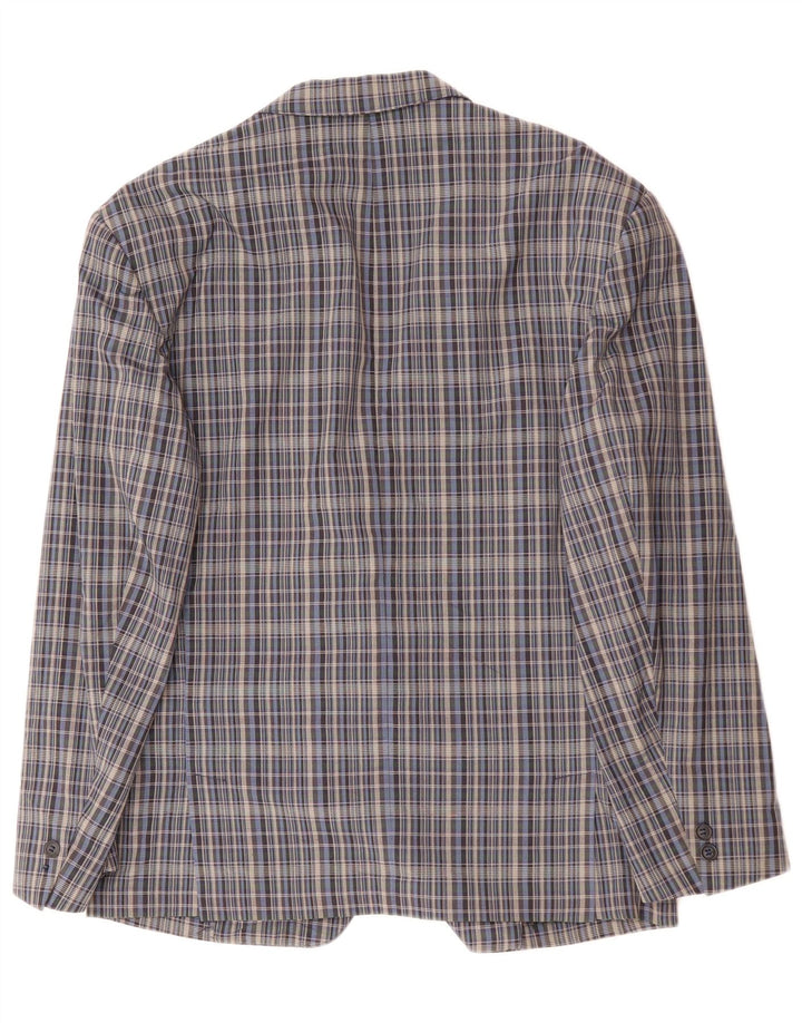 Jaqueta blazer masculina de 2 botões GREEN FOX EU 48 xadrez cinza médio