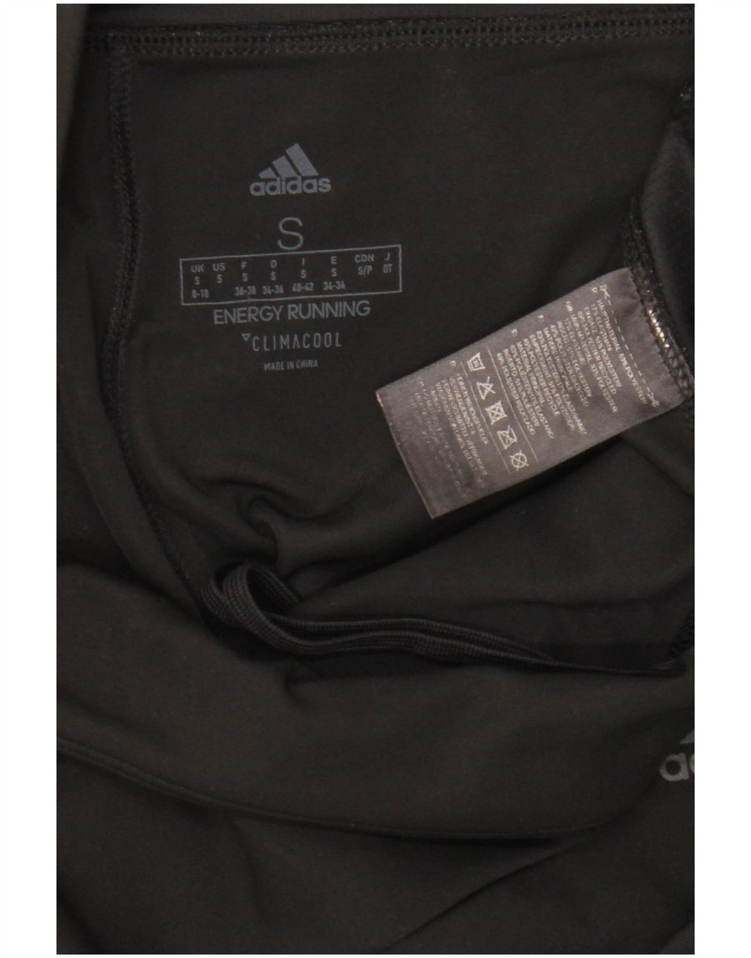 Adidas Womens Climacool Capri Leggings UK 8/10 Pequeno Poliéster Preto