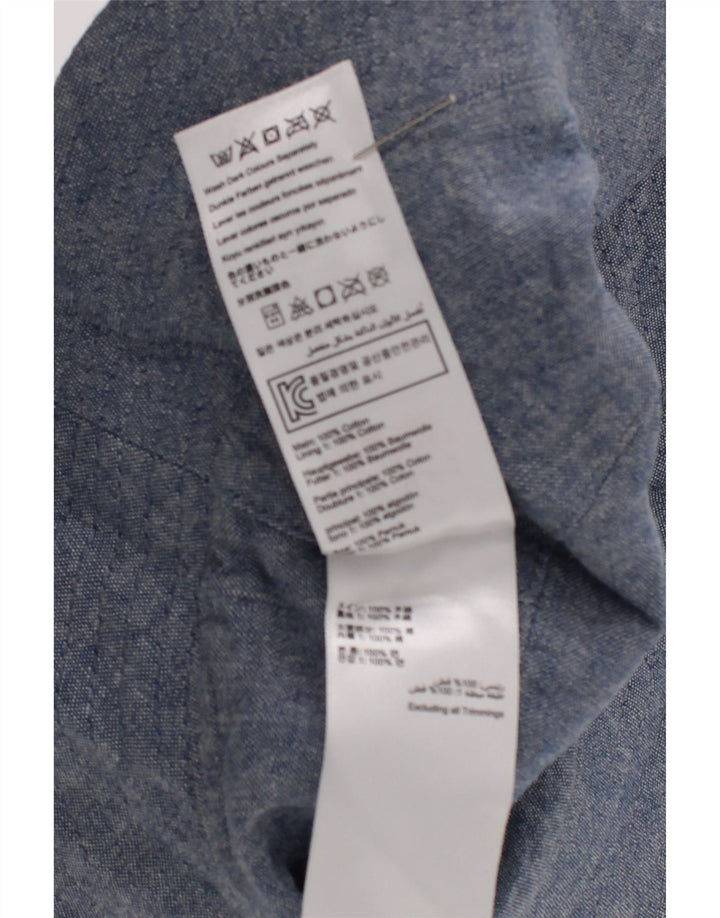 Chapéu balde Joules para meninos de 3 a 6 meses, algodão xadrez azul