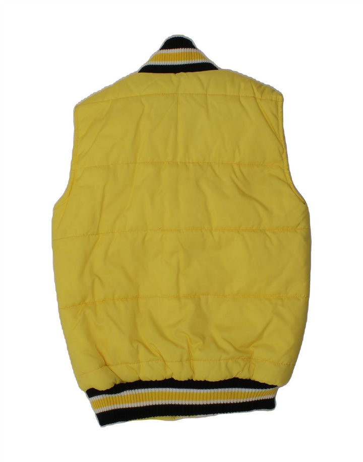 REDSKINS Girls Padded Gilet 9-10 Years Yellow Nylon Vintage Redskins and Second-Hand Redskins from Messina Hembry 