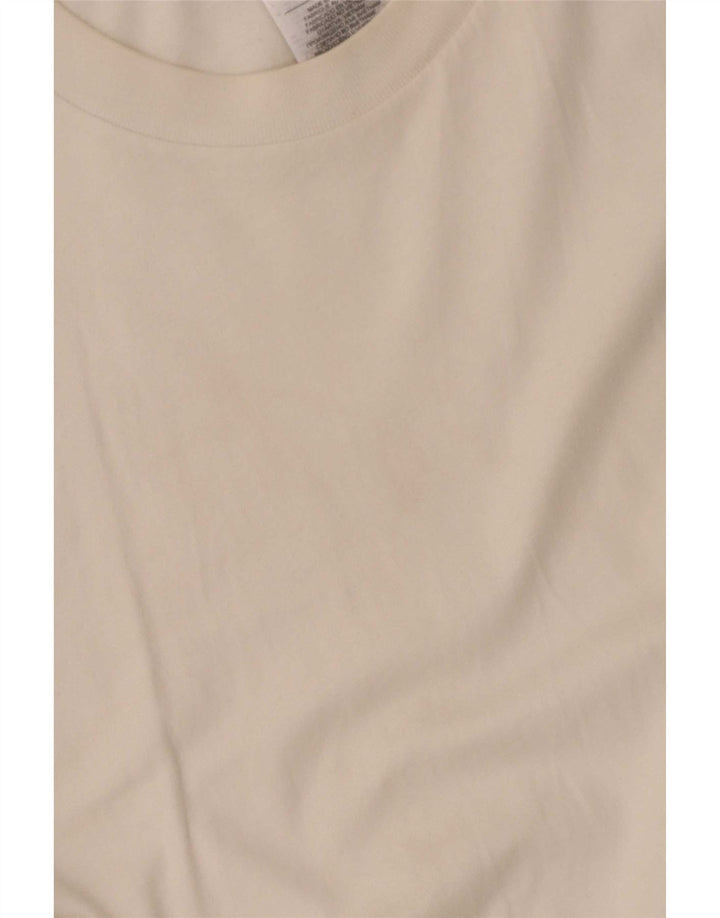 Adidas Mens Camiseta Top Grande Algodão Branco