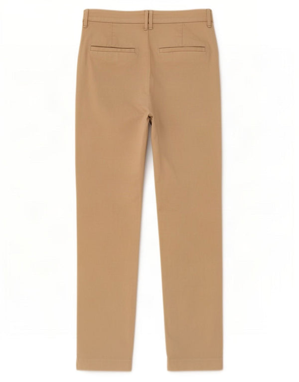 Calça Chino Feminina Slim Marks & Spencer Reino Unido 12 Médio W30 L27 Bege