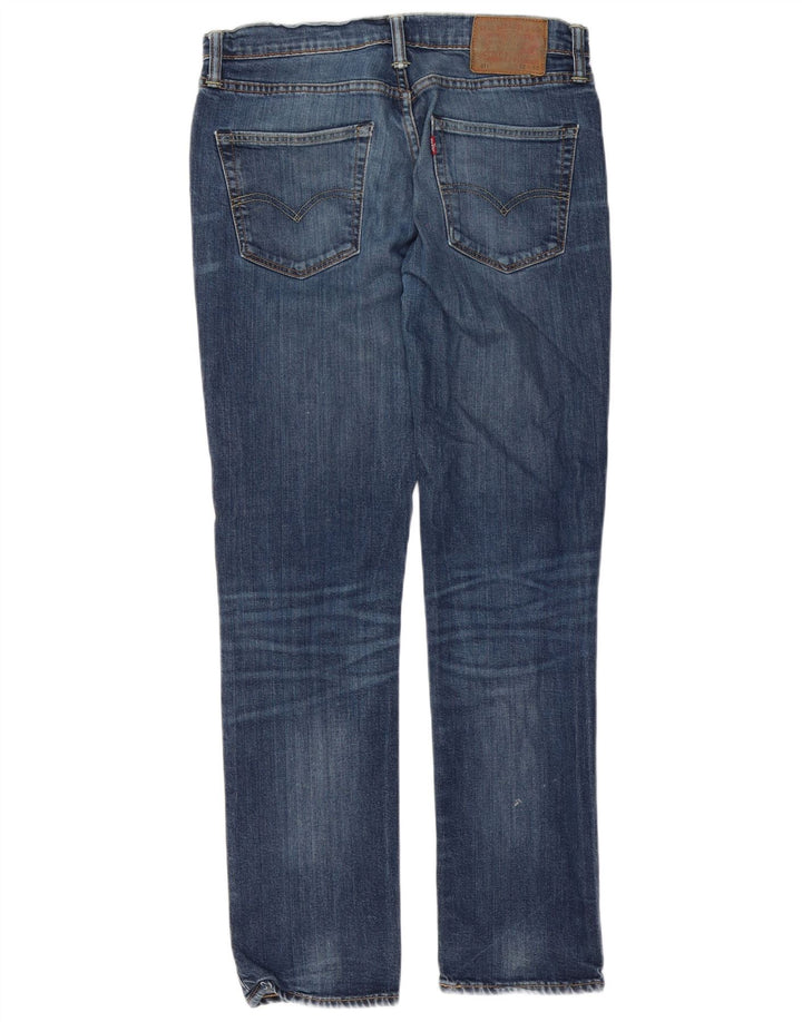 Levi's Masculino 511 Slim Jeans W32 L32 Azul Marinho Algodão