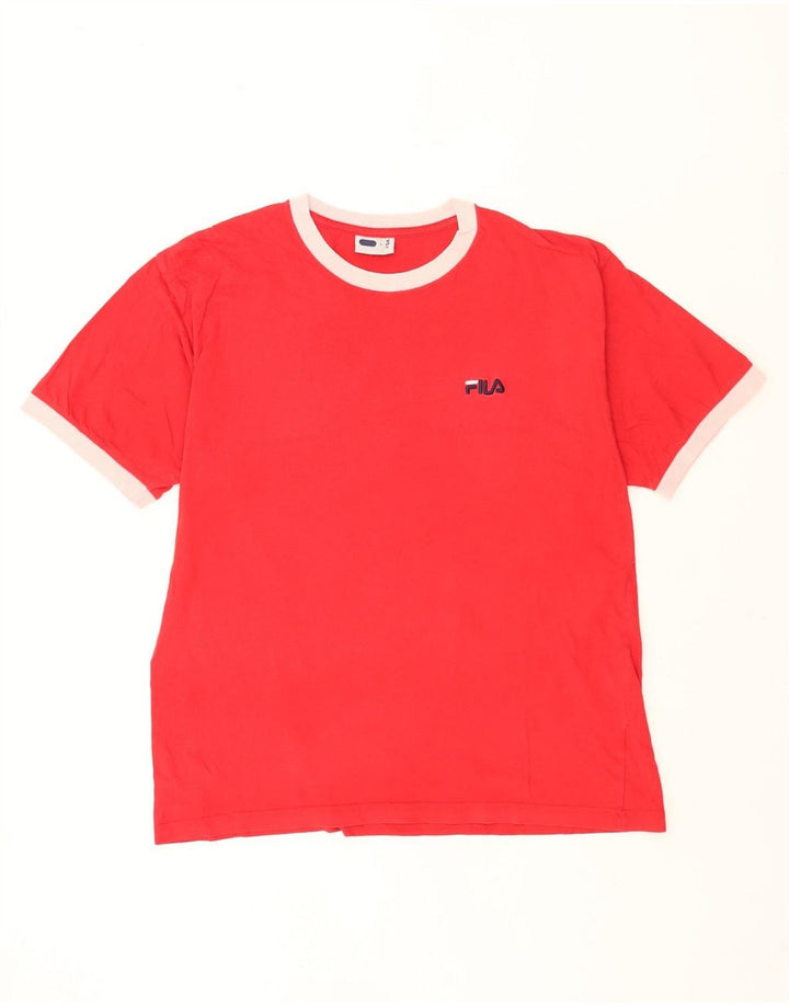 Camiseta masculina Fila Top grande vermelho