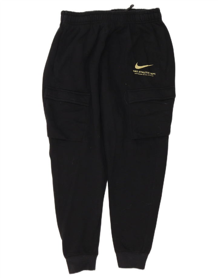 Calça esportiva Nike masculina gráfica cargo grande de algodão preto