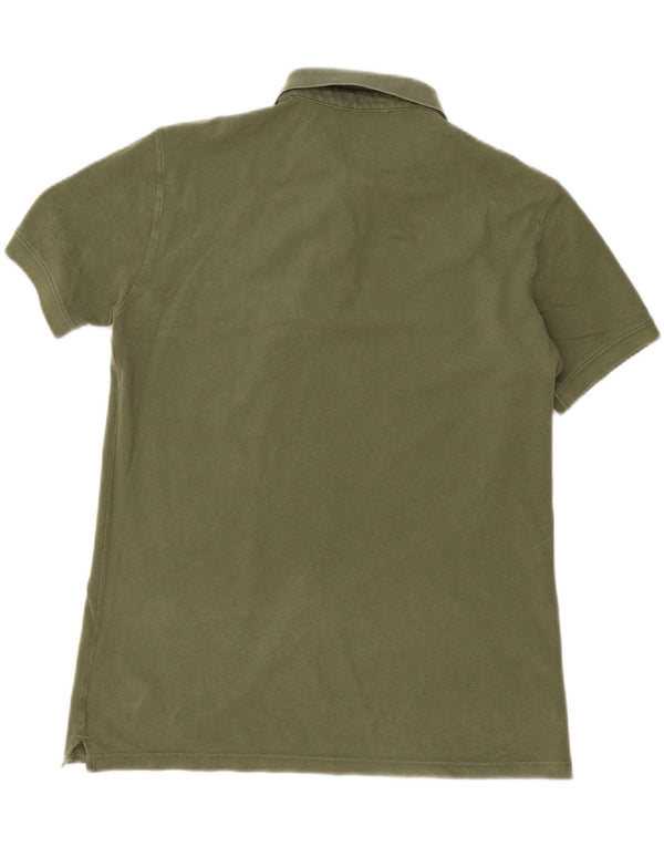 Camisa polo masculina Trussardi Jeans algodão cáqui médio