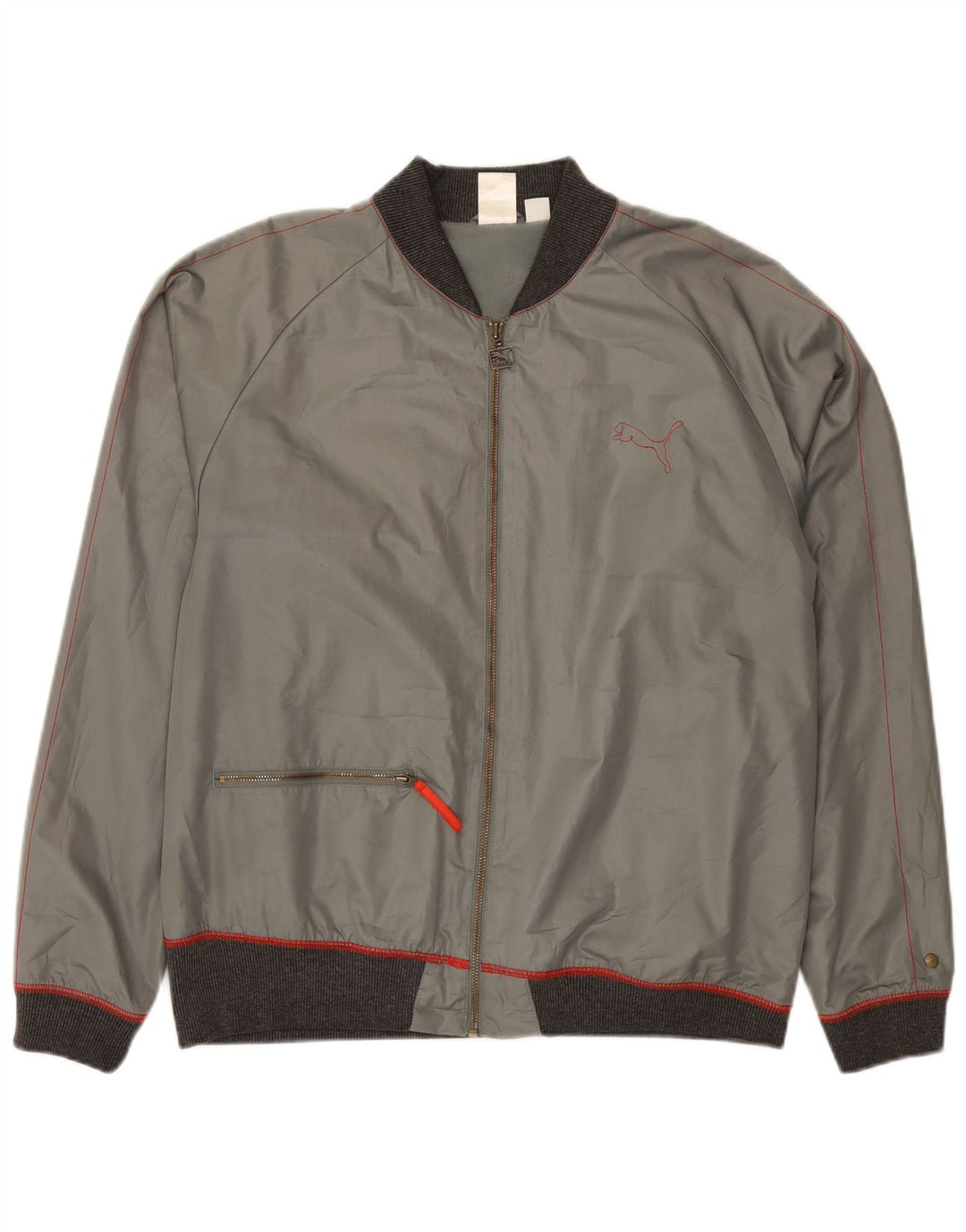 Jaqueta bomber masculina Puma UK 38 cinza médio bloco colorido