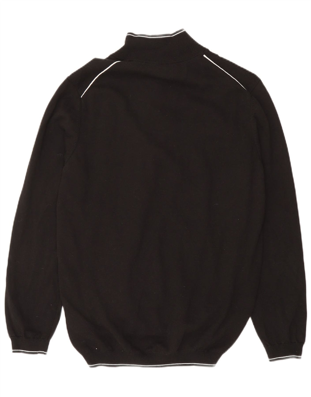 Suéter masculino Hugo Boss com zíper e gola 2XL de algodão preto