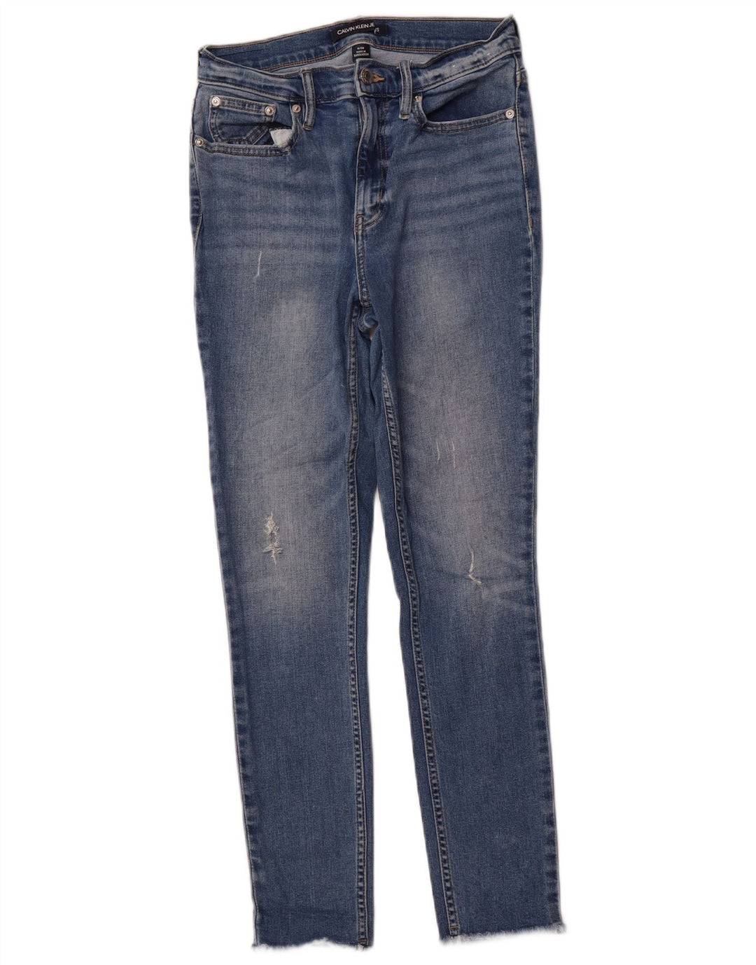 Jeans skinny feminino Calvin Klein US 6 médio W28 L26 algodão azul