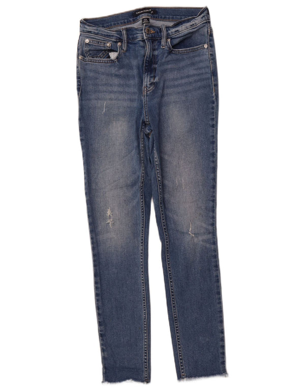 Jeans skinny feminino Calvin Klein US 6 médio W28 L26 algodão azul