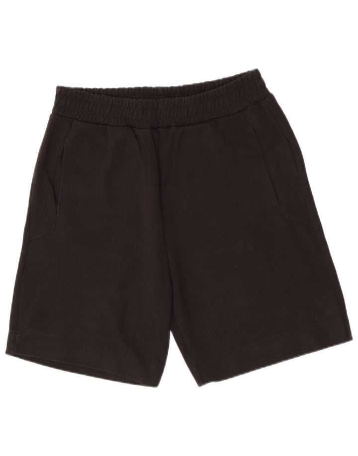 Zara Womens Casual Shorts UK 12 Médio W28 Algodão Preto