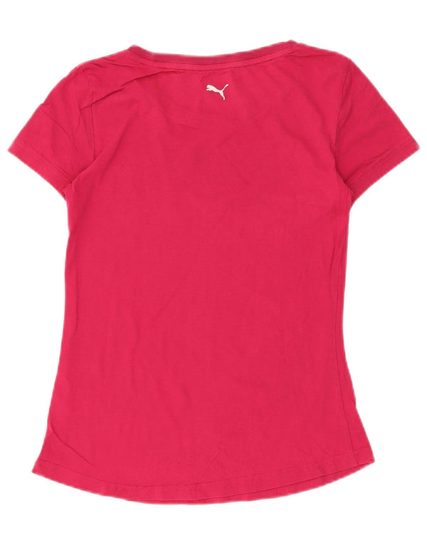 Camiseta feminina PUMA com estampa gráfica UK 6 XS rosa