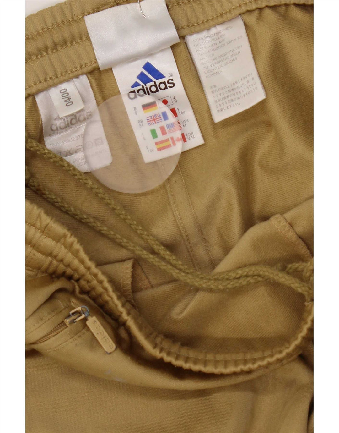 Calça Adidas Masculina Graphic Treino Médio Cáqui Poliéster