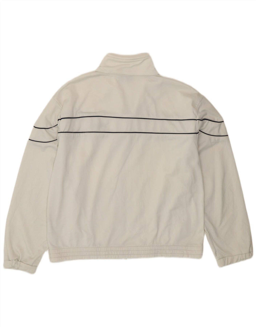 Jaqueta Fila Mens Tracksuit Top Pequeno Branco Poliéster