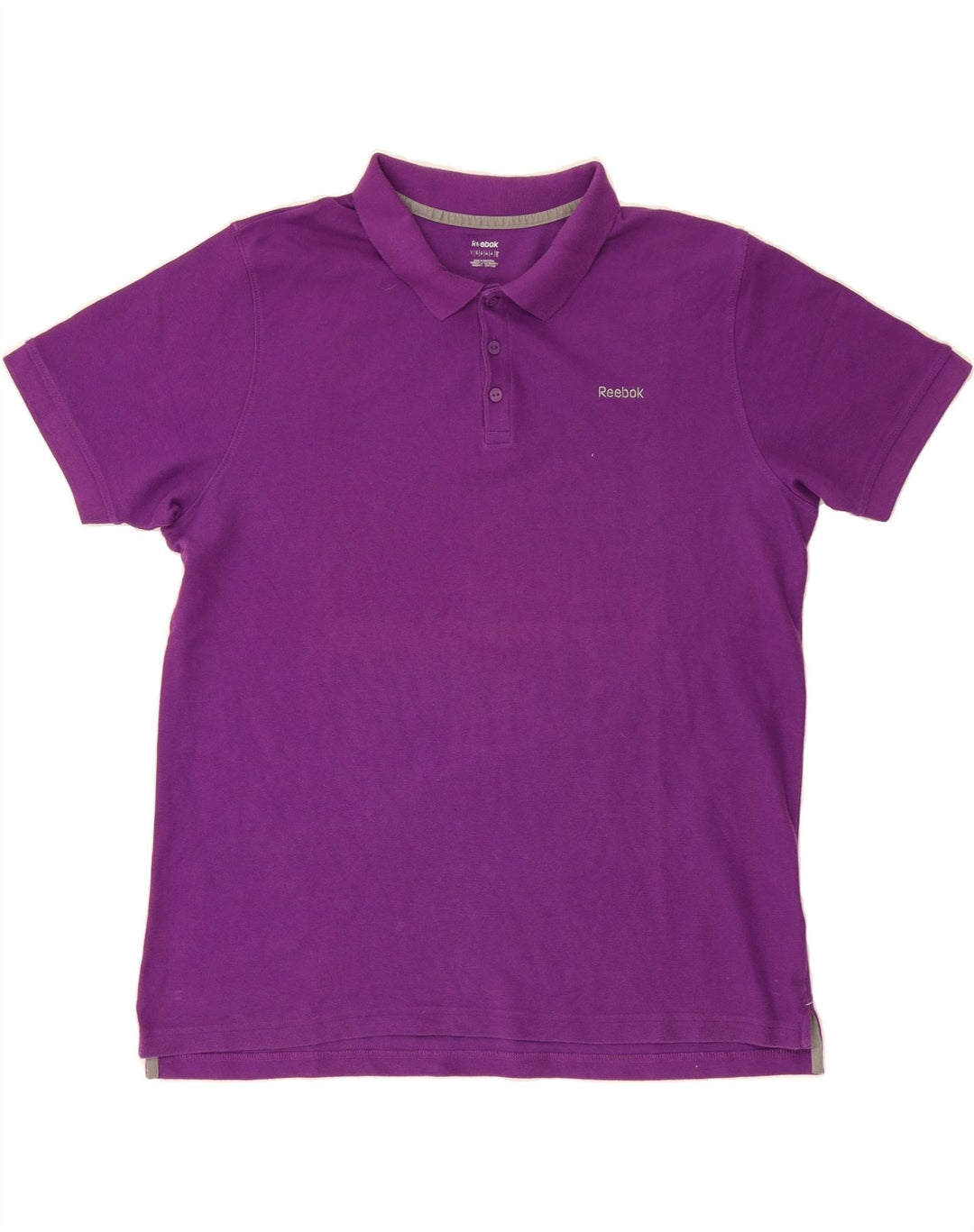 REEBOK Mens Polo Shirt XL Purple Cotton Vintage Reebok and Second-Hand Reebok from Messina Hembry 