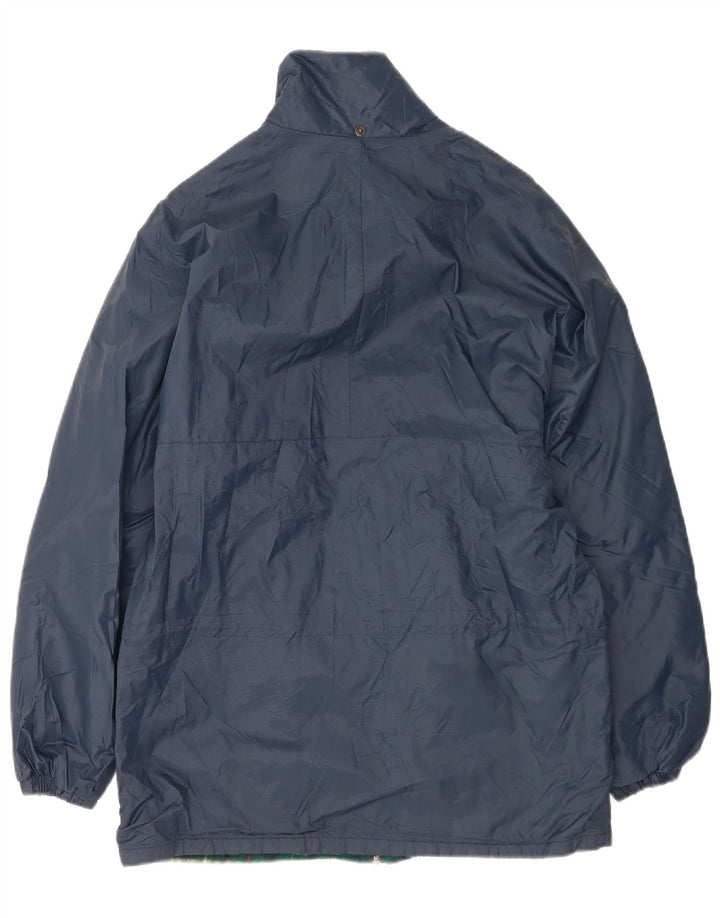 Jaqueta corta-vento masculina K-Way UK 40 grande azul marinho