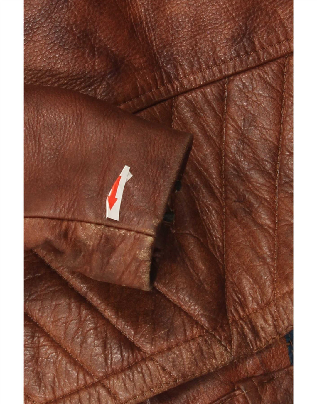 Jaqueta masculina de couro para motociclista Easyriders Reino Unido 36 pequena marrom