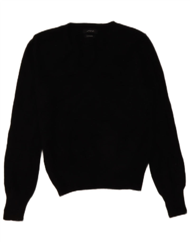 Suéter feminino Marks & Spencer Autograph com gola redonda Reino Unido 8 pequeno preto