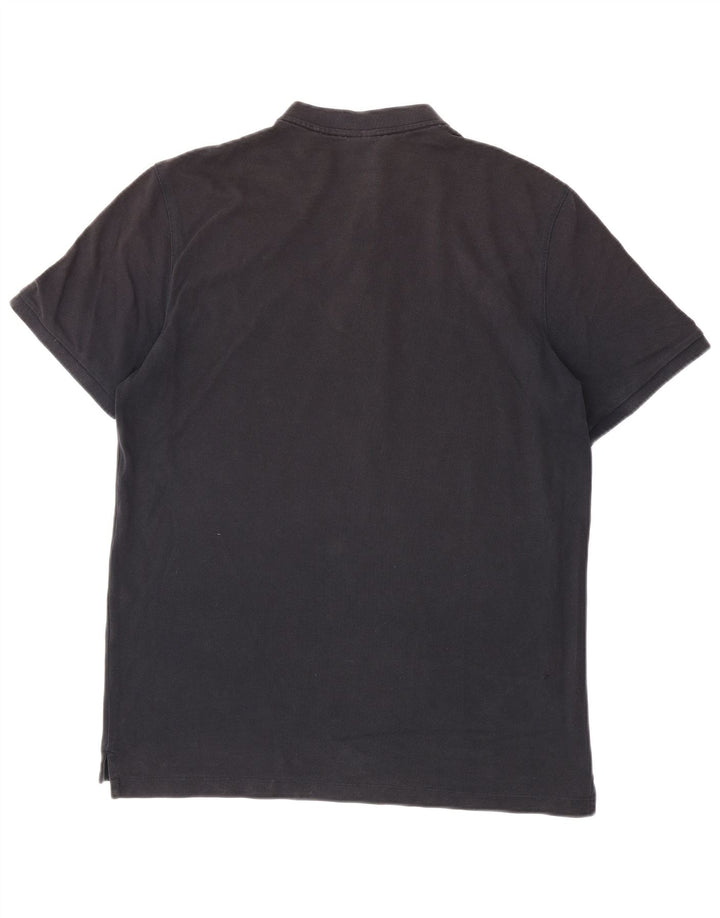 Camisa polo masculina Hugo Boss XL preta listrada