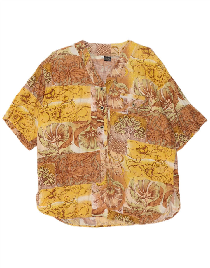 Blusa feminina Lorena manga curta IT 48 XL multicolorida floral
