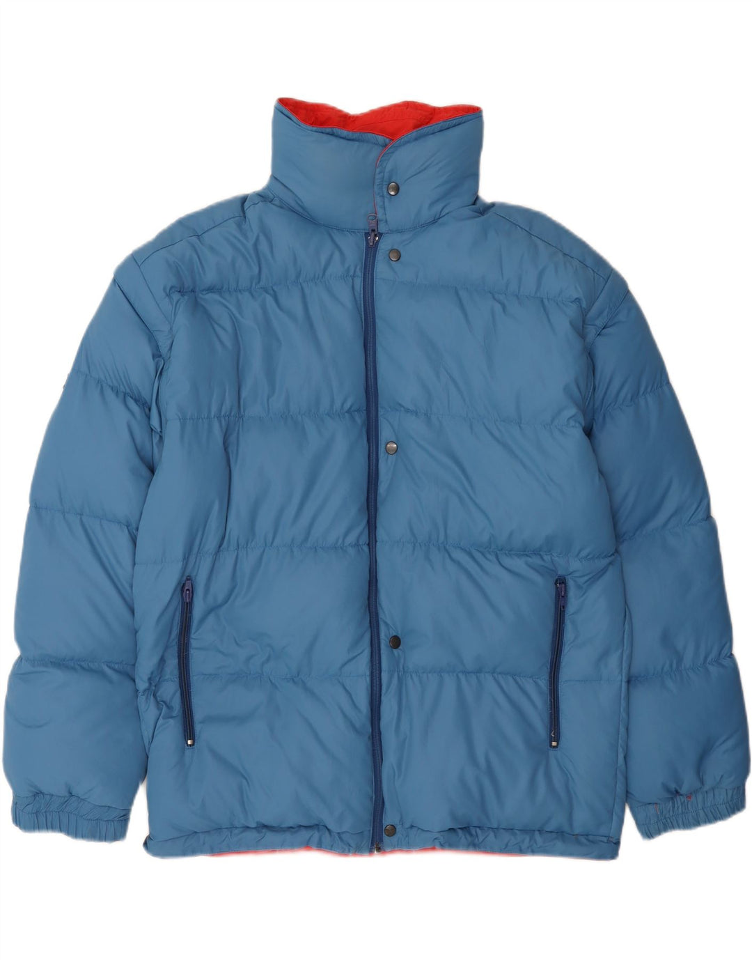 Jaqueta acolchoada reversível masculina VINTAGE de ajuste solto Reino Unido 38 vermelho médio