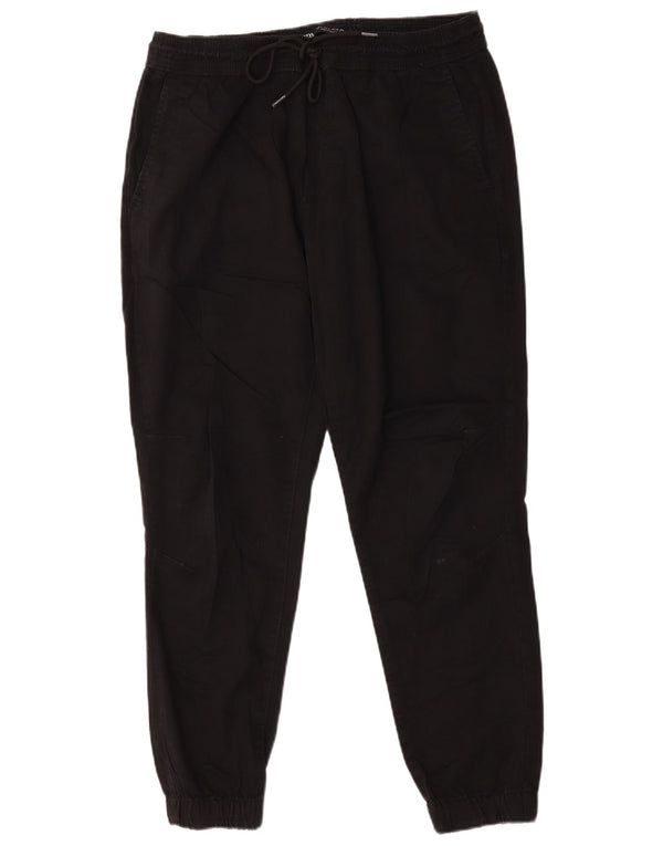 Calça jogger masculina Zara Chino grande W36 L28 algodão preto
