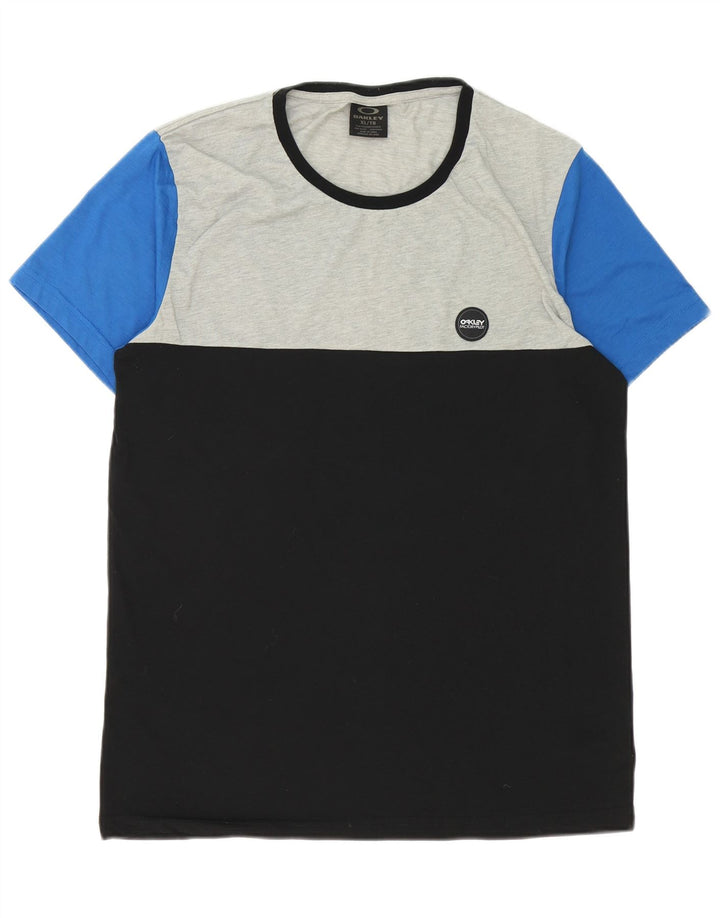 Camiseta masculina Oakley Top XL preto colorblock poliéster