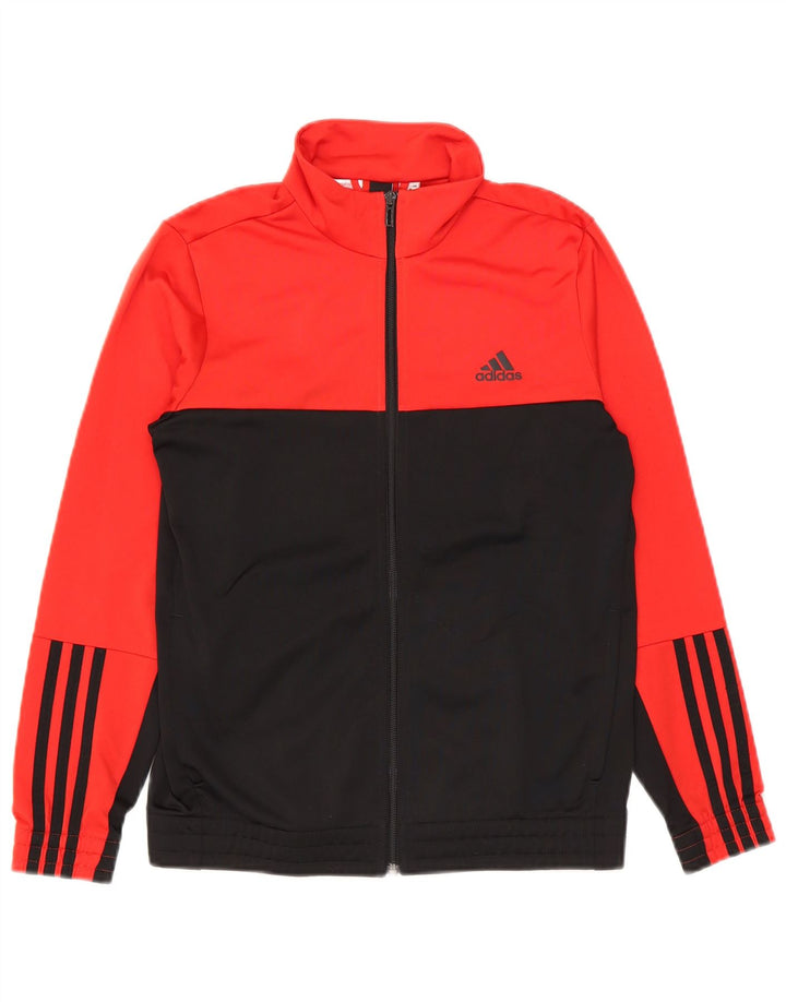 Jaqueta Adidas Meninos Treino Top 13-14 Anos Vermelho Colorblock Poliéster