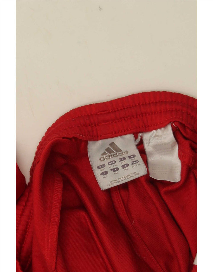 Calças de treino Adidas meninos 13-14 anos vermelho