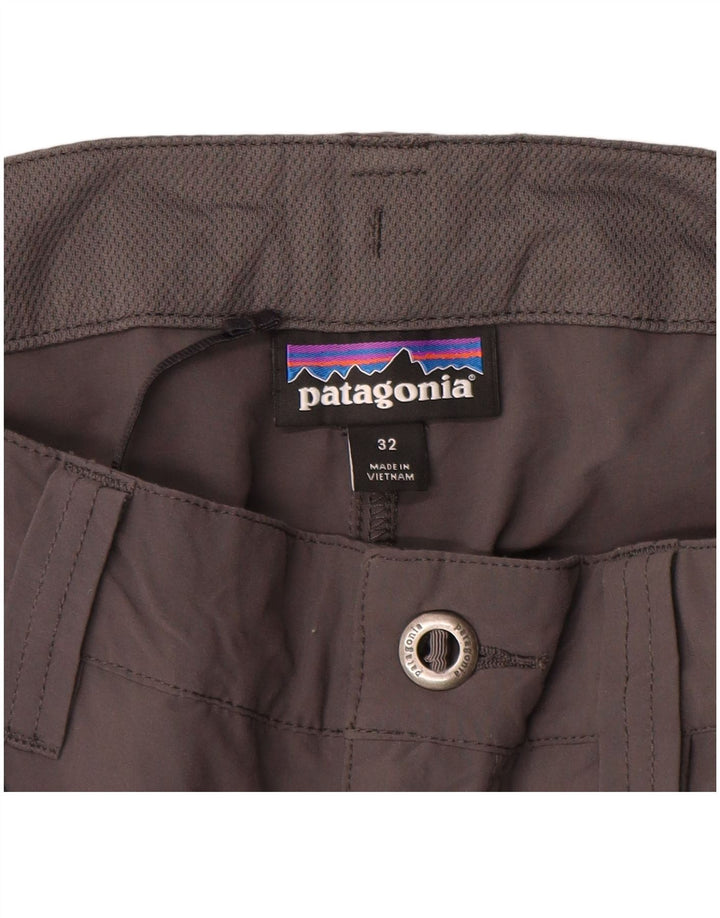 Calça cargo feminina Patagonia Slim Hiking W32 L31 cinza poliamida