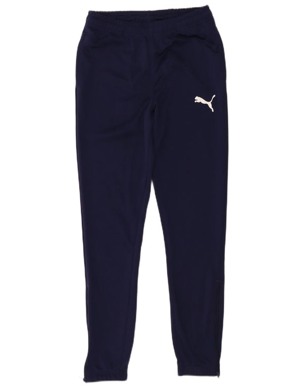 Calça de treino masculina Puma XS azul marinho poliéster