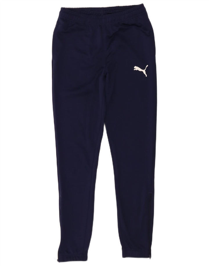 Calça de treino masculina Puma XS azul marinho poliéster