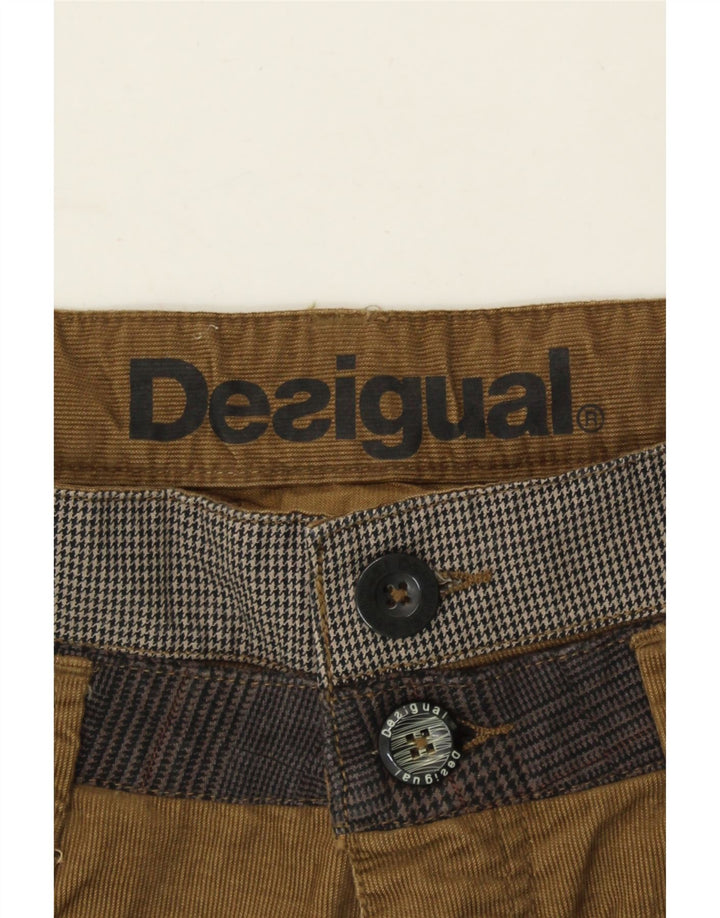 DESIGUAL Mens Slim Casual Trousers W34 L34 Beige Cotton Vintage Desigual and Second-Hand Desigual from Messina Hembry 