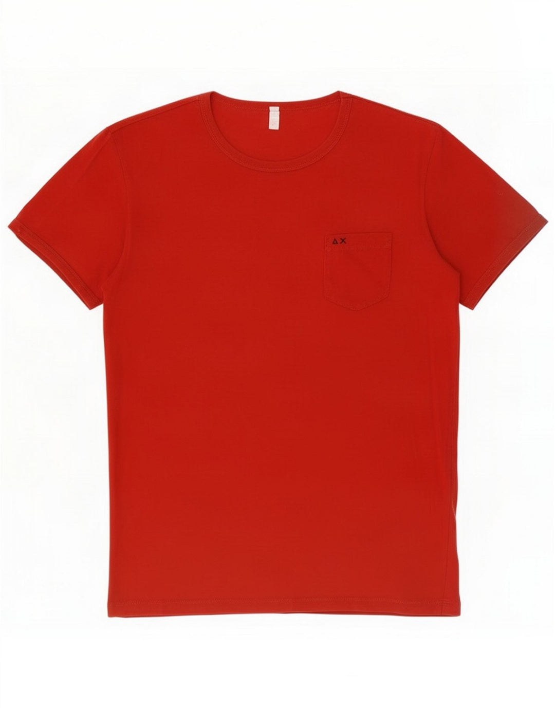 Sun68 Camiseta masculina Top Grande Algodão Vermelho