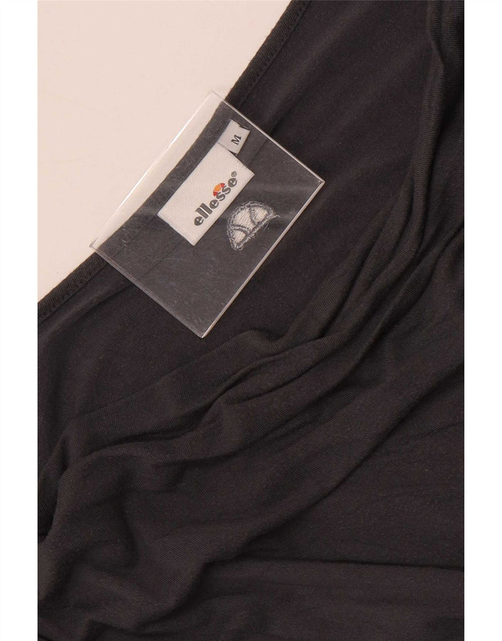 Ellesse Top feminino manga comprida UK 14 cinza médio