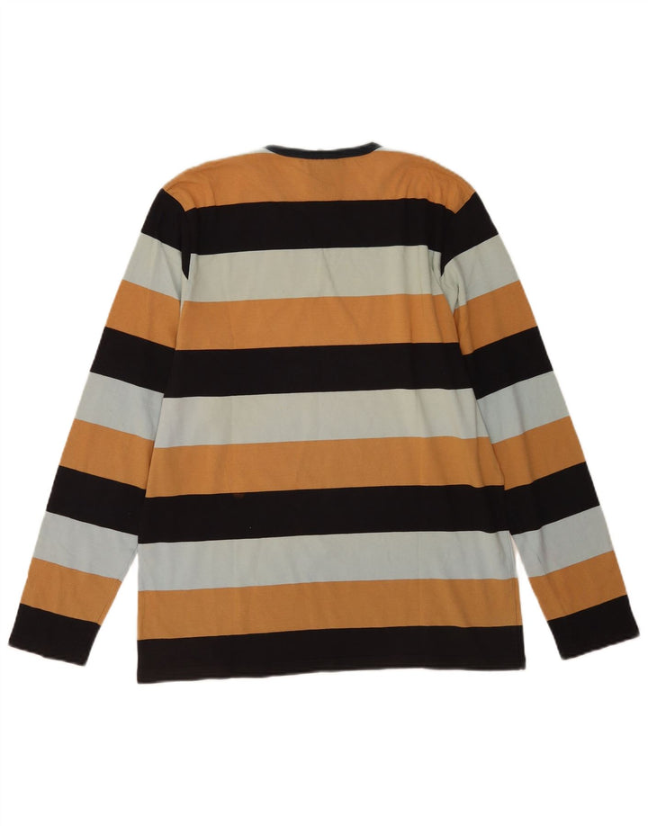 Top masculino Carhartt manga comprida pequeno algodão listrado multicolorido
