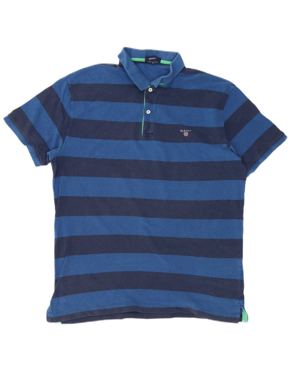 Camisa polo masculina Gap 2XL algodão listrado azul marinho