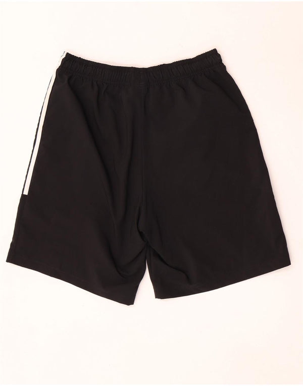 Shorts esportivos masculinos Adidas médio preto poliéster