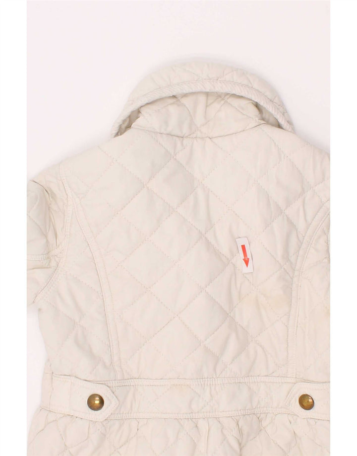 Jaqueta acolchoada Ralph Lauren para bebês meninas 18-24 meses poliéster branco