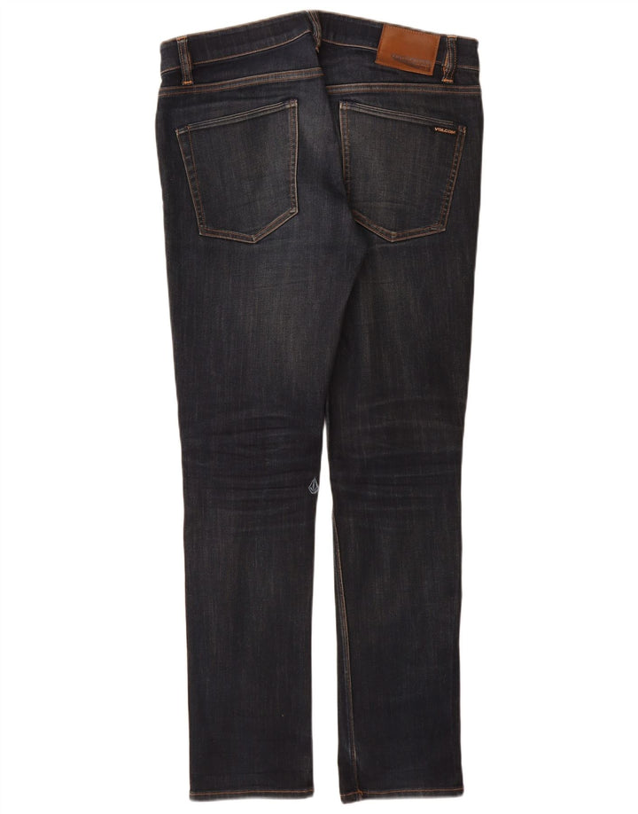 Calça jeans skinny feminina Volcom W32 L31 algodão azul marinho
