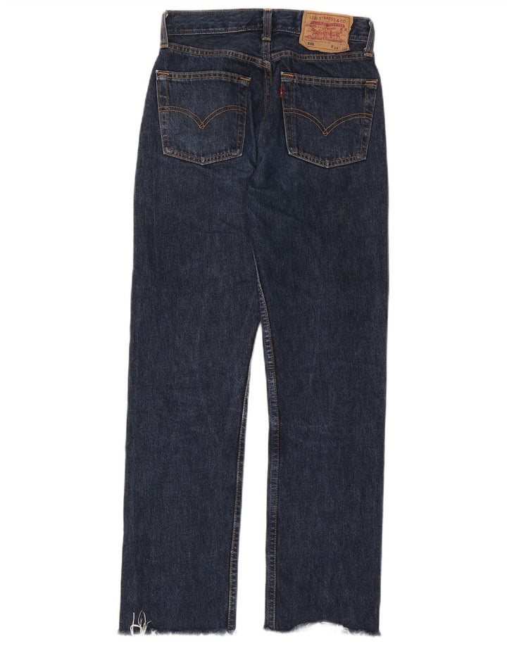 Calça jeans feminina Levi's 501 Straight W26 L30 azul marinho