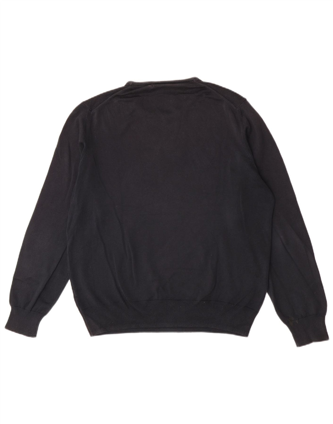 Zara Suéter masculino com gola redonda grande preto