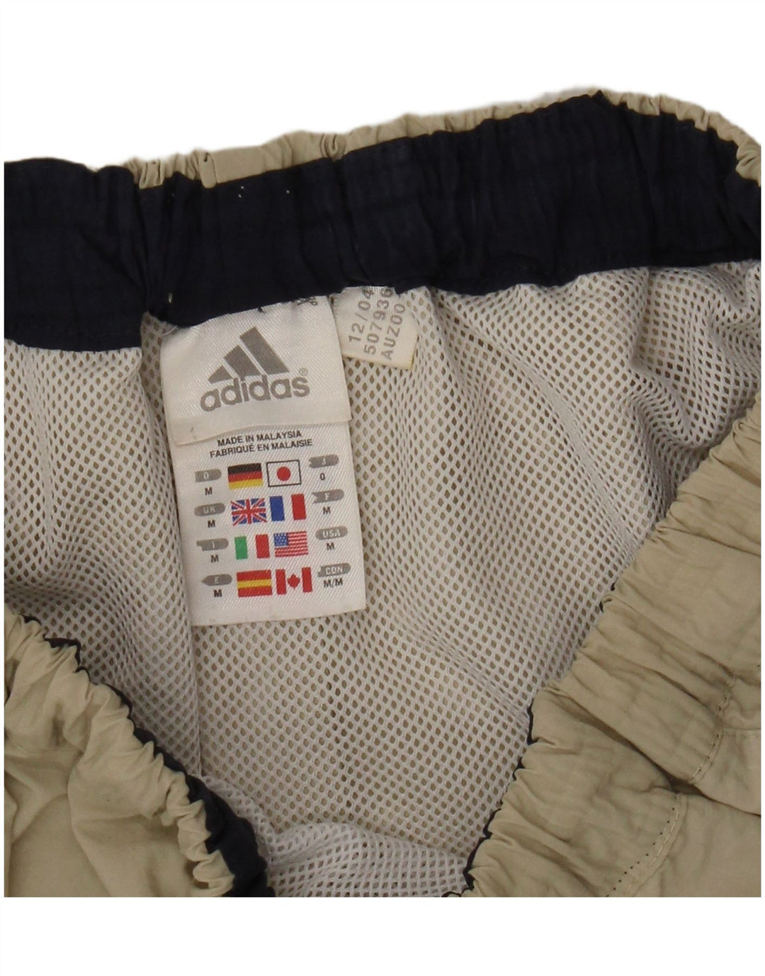 Shorts de natação masculino Adidas médio bege poliamida