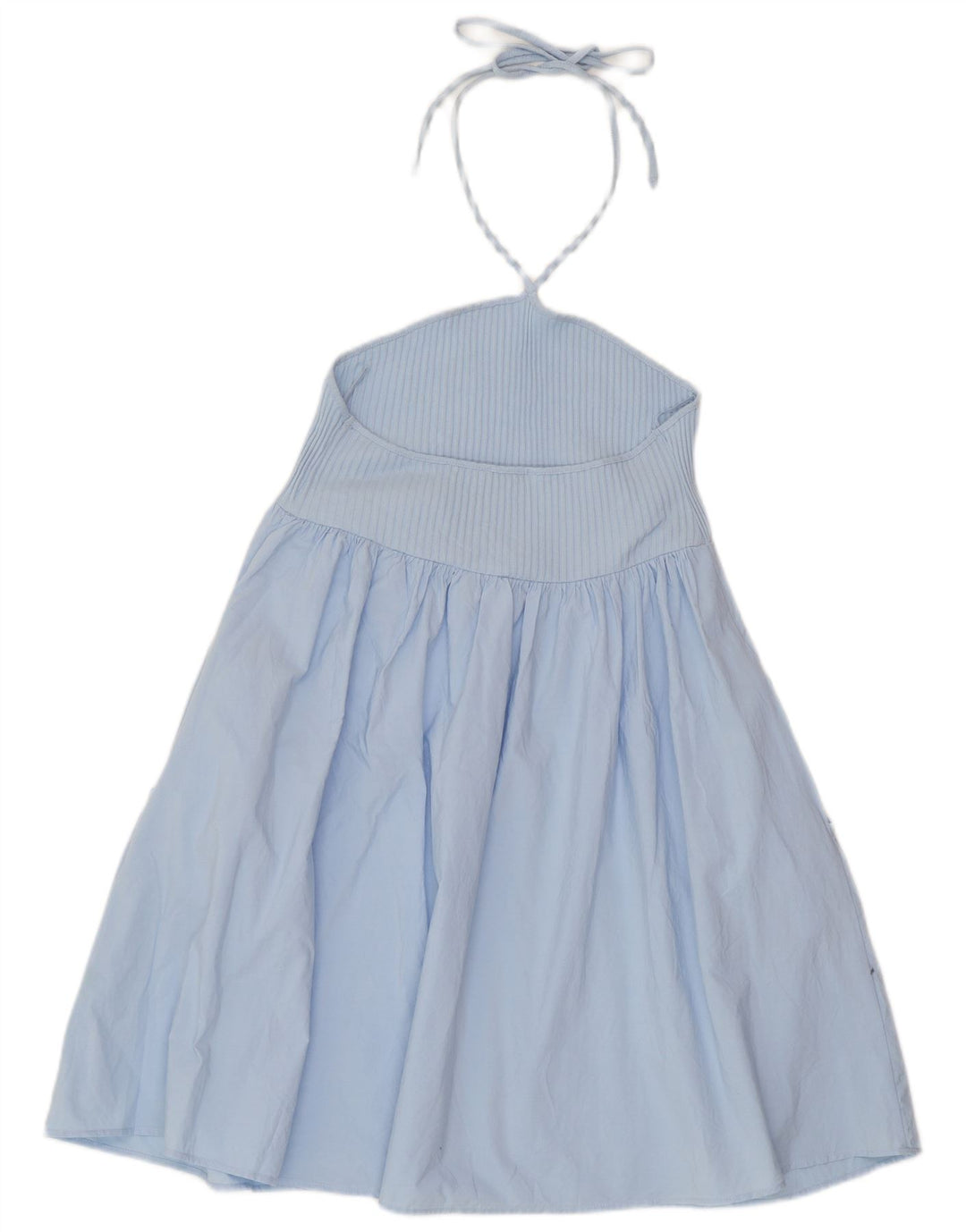 Vestido halter feminino ZARA UK 12 azul médio