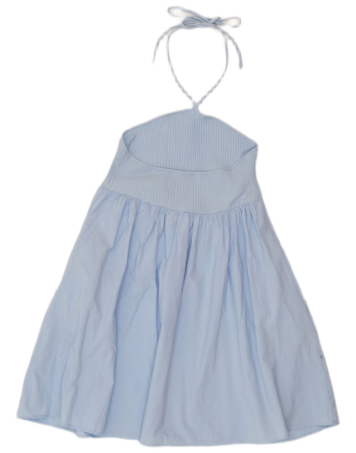 Vestido halter feminino ZARA UK 12 azul médio