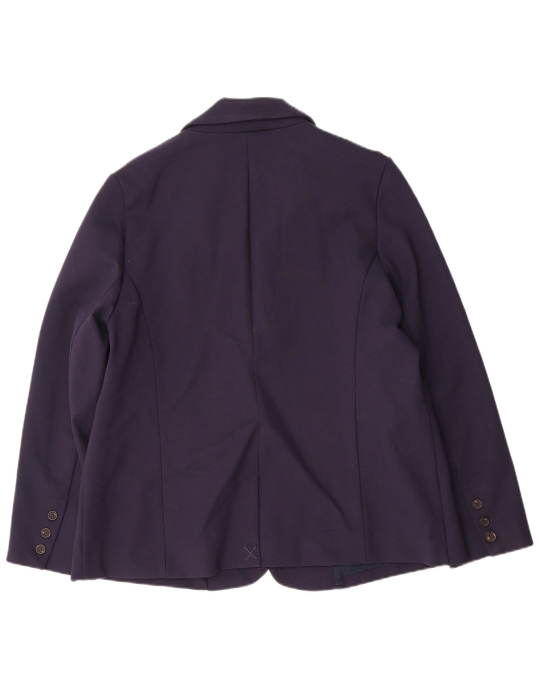 Jaqueta blazer feminina com 2 botões da Crew Clothing UK 16 grande azul marinho viscose